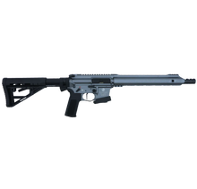 Schmeisser AR15-9 S4F Sport PCC Grey Dynamic 9mm mit 14,5-Zoll-Lauf, rechte Seitenansicht vor weißem Hintergrund