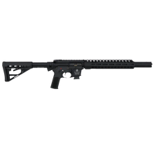 Schmeisser AR15-S4F SD 9mm Selbstladekarabiner mit Integralschalldämpfer, rechte Seitenansicht vor weißem Hintergrund