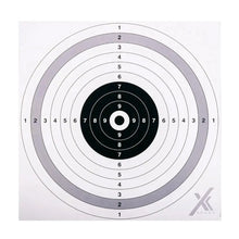 shoXx Zielscheibe 51 x 51 cm mit 10er Spiegel und Ringeinteilung von 1 bis 10, Frontansicht