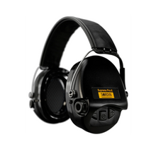 Sordin Supreme Pro X LED Black elektronischer Kapselgehörschutz mit schlankem Design, integrierter LED Funktion und SordinHEAR2 Klangsystem für Jagd und Schießsport
