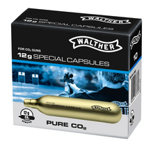 Walther CO2 Kapseln 12 g, Packung mit 10 Stück Treibgaskapseln